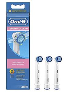 oral-b sensitive clean & sensi ultra thin toothbrush replacement brush heads refill, 3 count