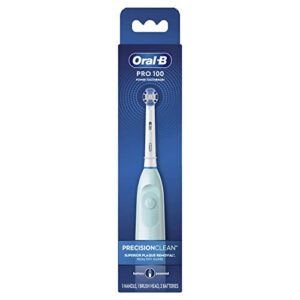 oral-b pro 100 precision clean battery powered toothbrush, (1)