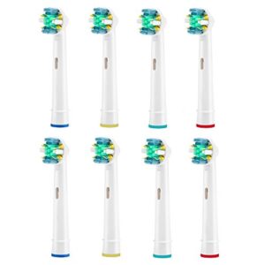 Etrhtec Toothbrush Replacement Heads Refill for Oral-B Electric Toothbrush Pro 1000 Pro 3000 Pro 5000 Pro 7000 Vitality Floss Action,8 Count with Covers