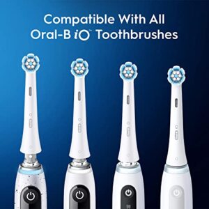 iO Series Gentle Care Replacment Brush Head for Oral-B iO Series Electric Toothbrushes, White, 4 Count