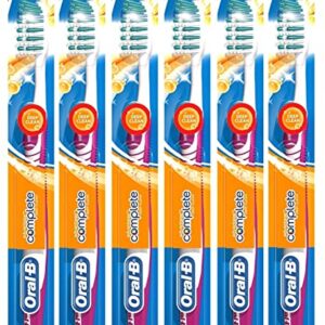 Oral-B Complete Deep Clean Toothbrush, 35 Soft (Colors Vary) - Pack of 6