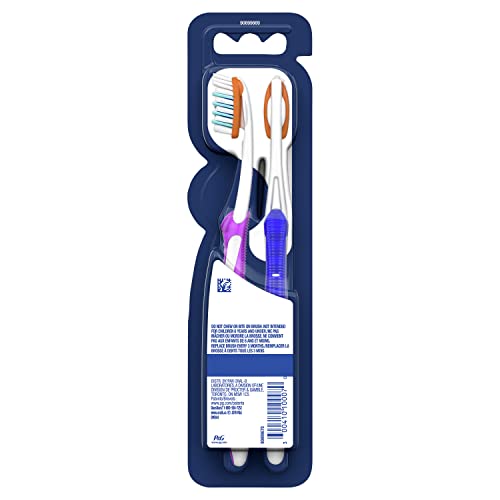 Oral-B Pro-Health Clinical Pro-Flex Toothbrush with Flexing Sides, 40S, Soft, 2 Count (Color May Vary)