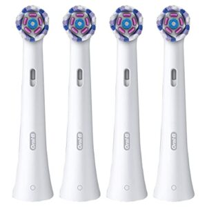 iO Series Ultimate White Replacement Brush Head for Oral-B iO Series Electric Toothbrushes, White, 4 Count