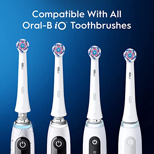 iO Series Ultimate White Replacement Brush Head for Oral-B iO Series Electric Toothbrushes, White, 4 Count