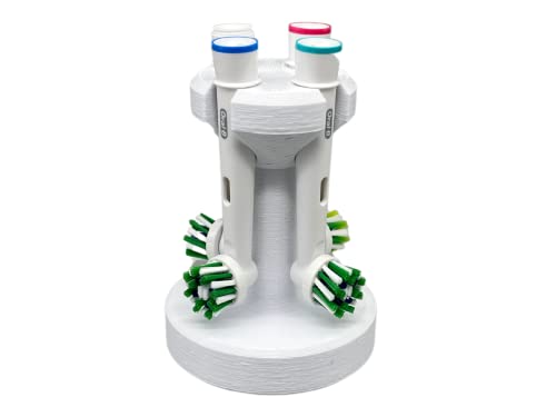 HOYT DESIGN for Oral-B Countertop Electric Toothbrush Replacement Brush Head Holder Organizer Stand