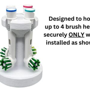 HOYT DESIGN for Oral-B Countertop Electric Toothbrush Replacement Brush Head Holder Organizer Stand