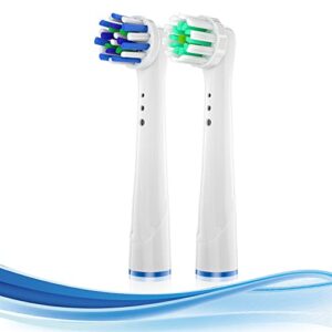 replacement toothbrush heads for oral b braun, 2 pack professional electric toothbrush heads, precision clean brush heads refill compatible with oral-b 7000/pro 1000/9600/ 5000/3000/8000 (2pack)