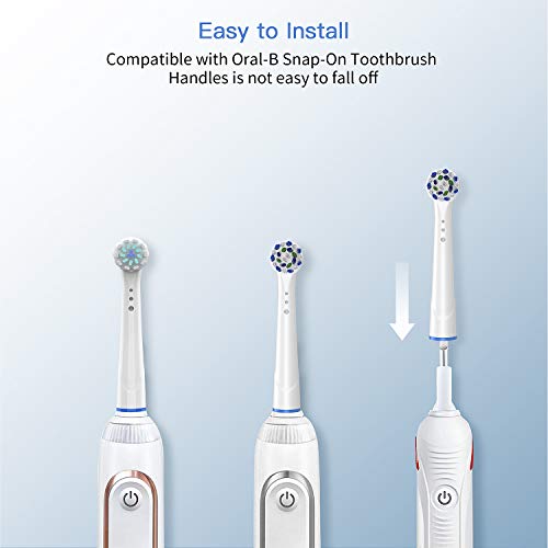 Replacement Toothbrush Heads for Oral B Braun, 2 Pack Professional Electric Toothbrush Heads, Precision Clean Brush Heads Refill Compatible with Oral-B 7000/Pro 1000/9600/ 5000/3000/8000 (2pack)