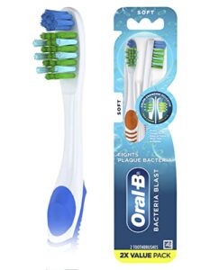 oral-b complete deep clean toothbrushes, soft, 2 count