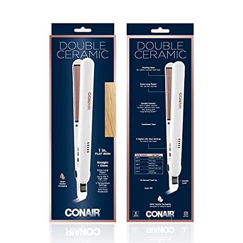 Conair Double Ceramic Flat Iron, 1-inch