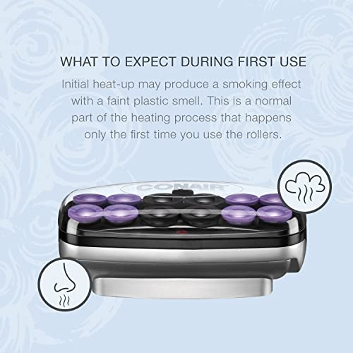 Conair Jumbo and Super Jumbo Ceramic Hot Rollers, Bonus Super Clips Included (Amazon Exclusive)