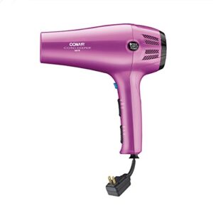 Conair Hair Dryer with Retractable Cord, 1875W Cord-Keeper Blow Dryer