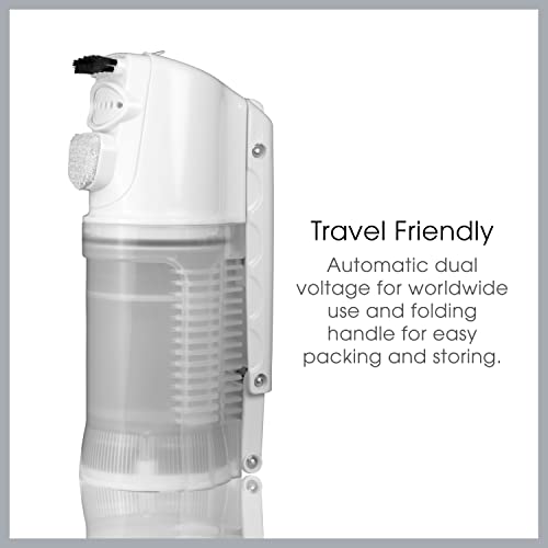 Conair Travel Steamer for Clothes, Mini Garment Steamer, Fabric Steamer in White by Travel Smart