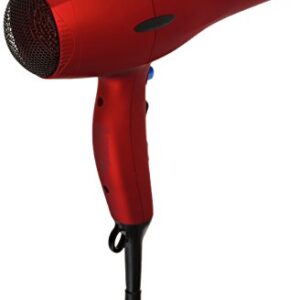 Conair 1875 Watt Velvet Touch Hair Dryer, Red