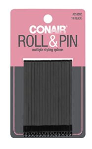 conair roller pins, black, 1.6 oz