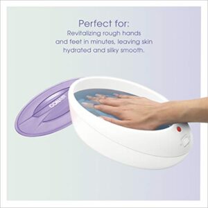 True Glow by Conair Thermal Paraffin Spa Moisturizing Wax Treatment, Includes 1lb. Paraffin Wax, Purple