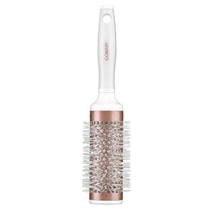 conair ceramic round brush for blow-drying, thermal ceramic brush for smoothing and waves, packaging may vary, 1 count
