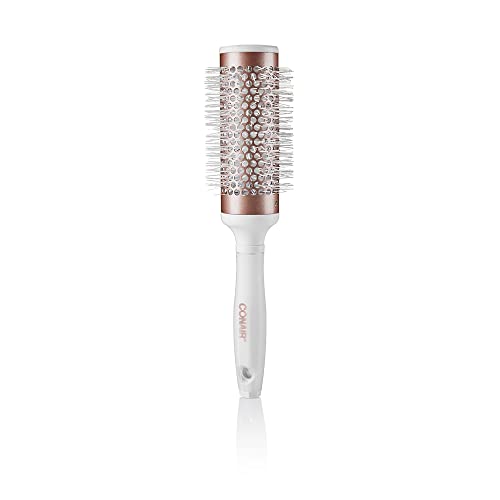 Conair Ceramic Round Brush for Blow-Drying, Thermal Ceramic Brush for Smoothing and Waves, Packaging May Vary, 1 Count