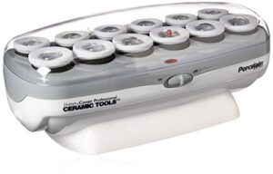 conair pro ceramic tools porcelain series roller hair setter, 12 count