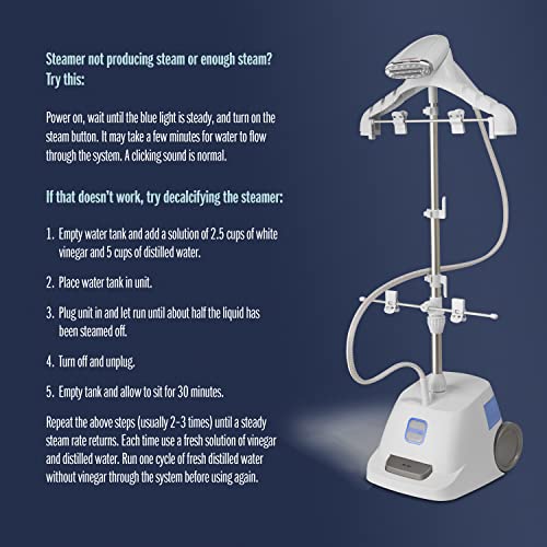 Conair Full Size Garment Steamer for Clothes, Turbo ExtremeSteam 1875W Professional Steam and Press