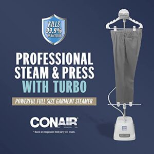 Conair Full Size Garment Steamer for Clothes, Turbo ExtremeSteam 1875W Professional Steam and Press