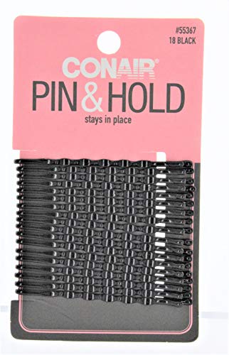 Conair Styling Essentials Firm Hold Bobby Pins 18 ea, Black, Pack of 1