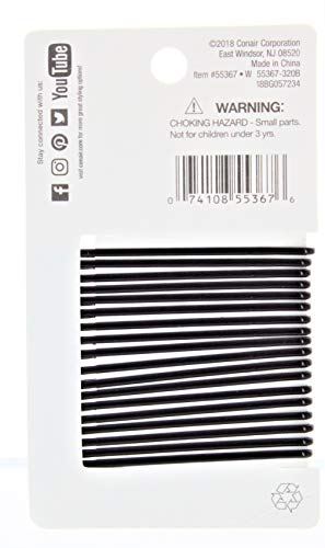 Conair Styling Essentials Firm Hold Bobby Pins 18 ea, Black, Pack of 1