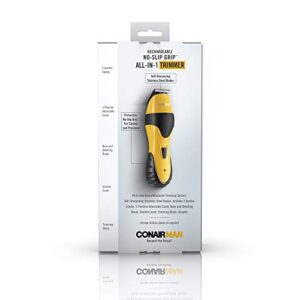 ConairMAN All-In-1 Cordless No-Slip Grip Beard & Mustache Trimmer for Men