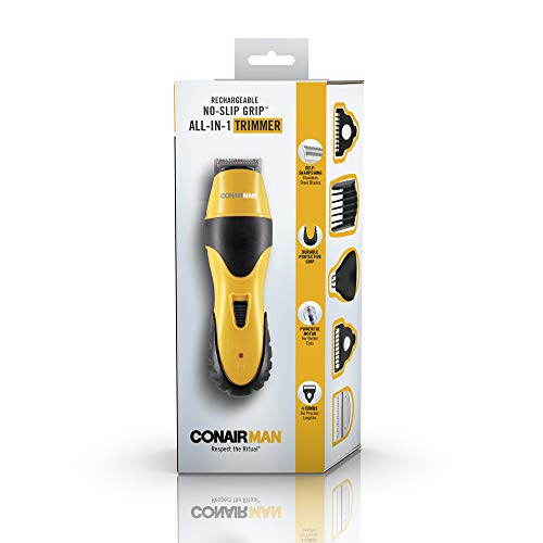 ConairMAN All-In-1 Cordless No-Slip Grip Beard & Mustache Trimmer for Men