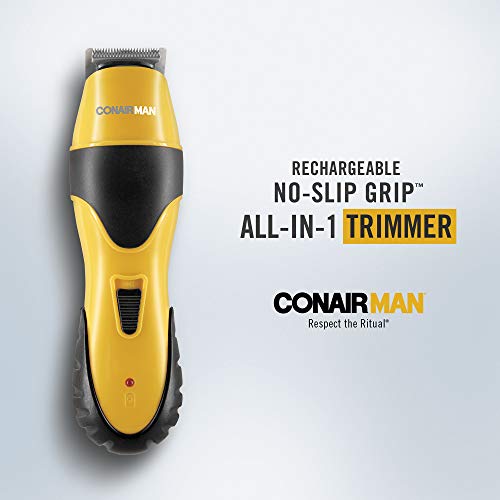 ConairMAN All-In-1 Cordless No-Slip Grip Beard & Mustache Trimmer for Men