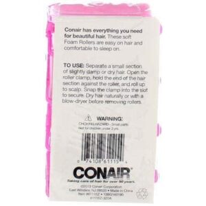 Conair Styling Essentials Foam Rollers Extra Large 61115n