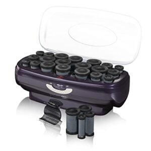 infinitipro by conair instant heat ceramic flocked rollers, multi-size, 20 count