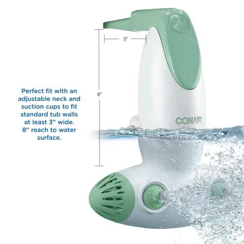 Conair Portable Bath Spa with Dual Jets for Tub, Bath Spa Jet for Tub creates soothing bubbles or massage