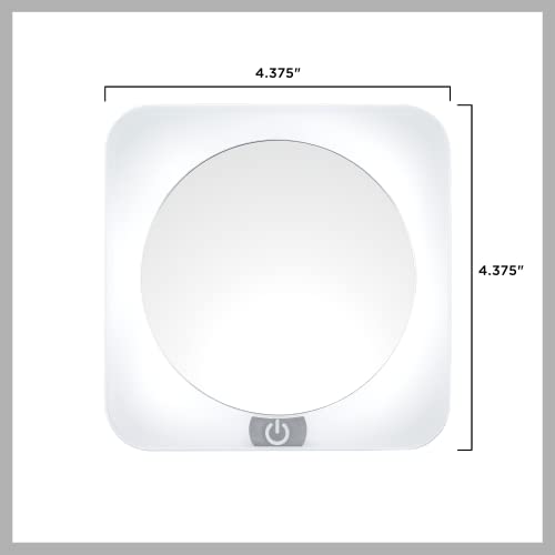 Conair Reflections LED Lighted Spot Makeup Mirror, 12x Magnification