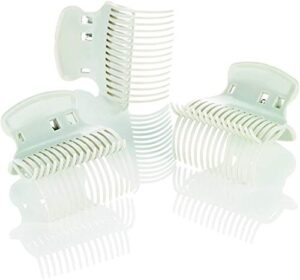 conair hot roller super clips, white, set of 10