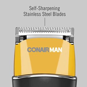 ConairMAN No-Slip Grip 20-piece Hair Clipper, Includes Battery Operated Detail Trimmer