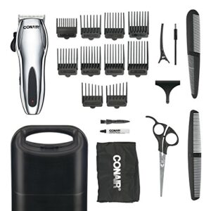 conair cordless 22-piece hair clipper, use corded or cordless