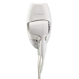 conair wall-mount hair dryer, 1600w hair dryer with led night light, wall mount blow dryer