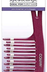 Conair Styling Essentials Style & Detangle Comb 1 ea (Pack of 3)