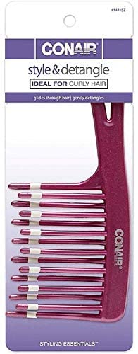 Conair Styling Essentials Style & Detangle Comb 1 ea (Pack of 3)