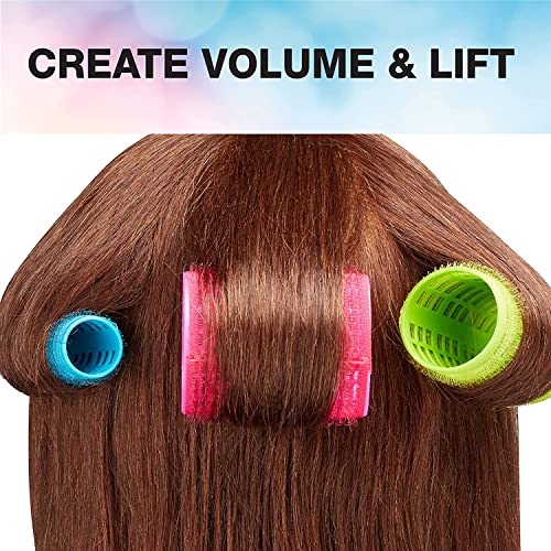 Conair Self Grip Assorted Sizes and Colors Hair Rollers, Hair Curlers, Self-Grip Hair Rollers, 31 Pack with Storage Bag