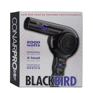 Conair BB075W Pro Blackbird Hair Dryer 2000 Watt