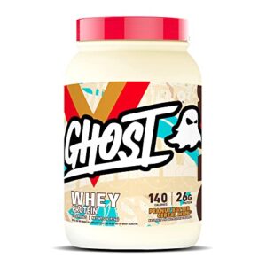 ghost whey protein powder, peanut butter cereal milk – 2lb, 26g of protein – whey protein blend – ­post workout fitness & nutrition shakes, smoothies, baking & cooking – soy & gluten-free