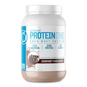 nutraone proteinone whey protein promote recovery and build muscle with a protein shake powder for men & women (gourmet chocolate, 2 lb)