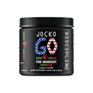 origin jocko fuel pre workout powder with l-citrulline, nootropic & caffeine for endurance & stamina – keto, sugar free blend for distance running, cycling, jiu jitsu – 30 servings (watermelon)