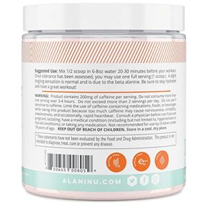 Alani Nu Pre Workout Supplement Powder for Energy, Endurance & Pump | Sugar Free | 200mg Caffeine | Formulated with Amino Acids Like L-Theanine to Prevent Crashing | Rainbow Candy, 30 Servings