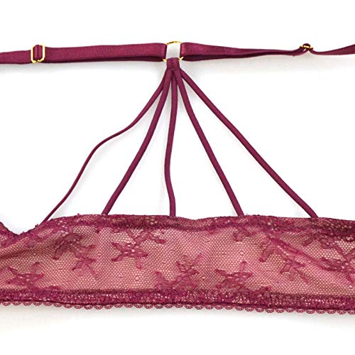 Victoria's Secret Front Close Bombshell Bra with Strappy Back (34A, Magenta)