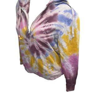 Victoria's Secret Pink Everyday Lounge Perfect Full Zip Hoodie Color Tie Dye Size Large New