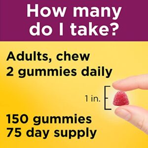 Nature Made Womens Multivitamin with Omega-3 for Daily Nutritional Support, 150 Gummies, 75 Day Supply