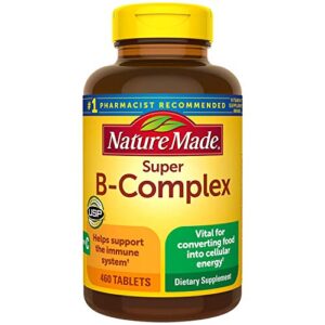 nature made super b complex + vitamin c tablets,